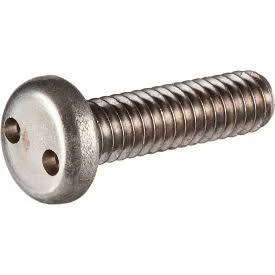 10-32 x 5/8x22 Tamper-Proof Security Spanner Machine Screw - Pan Head - 18-8 Stainless Steel - 100 Pk