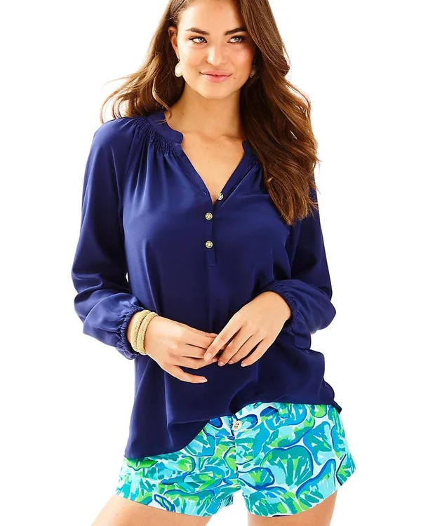 Lilly Pulitzer Elsa Top True Navy