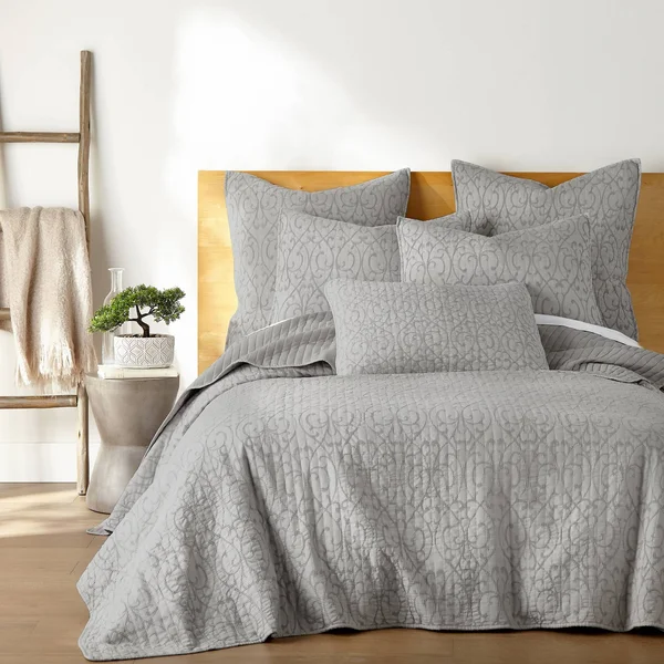 Homthreads Beckett Bedspread Set - King - Gray