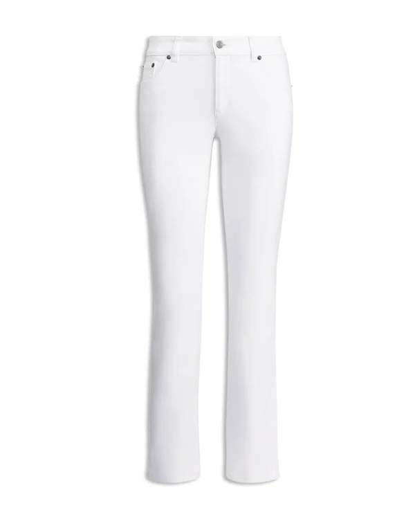 Lauren Ralph Lauren White Slimming Straight Jeans