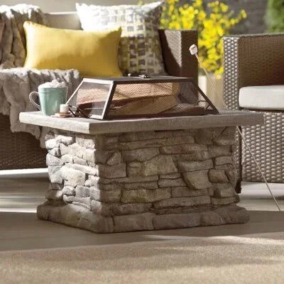 Colton Concrete Wood Burning Fire Pit Table Finish: Seymour