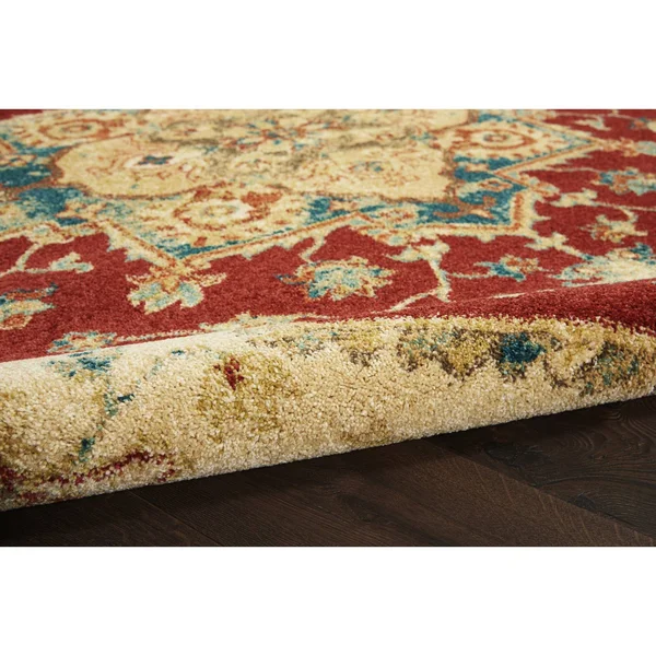 Nourison Traditional Vintage TRV01 Red Area Rug - 8&x 11&