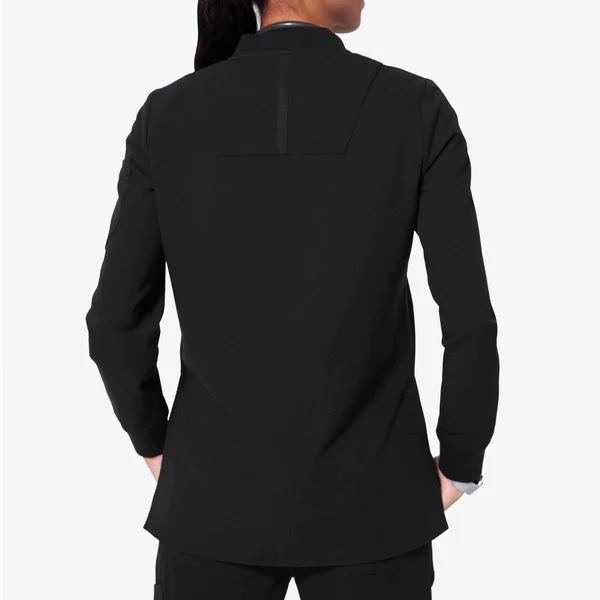 Figs Bellery Scrub Jacket for Women — Black, XXS, XX-Small, XX-Small