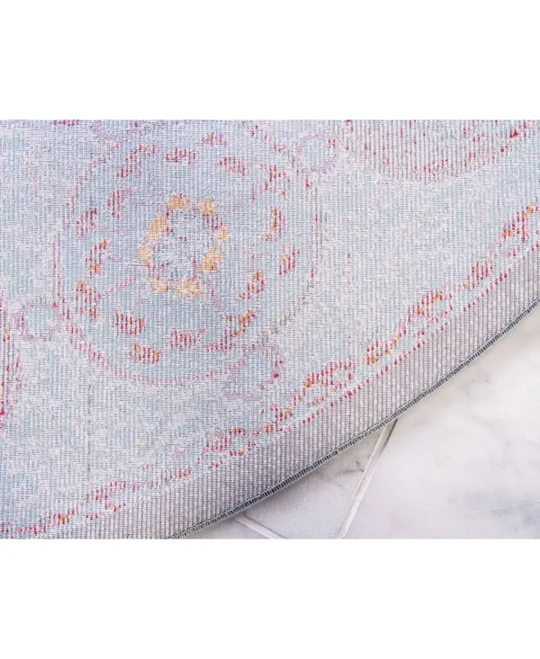 Unique Loom Raul Baracoa Area Rug (5& 5 x 5& 5 Round - Blue)