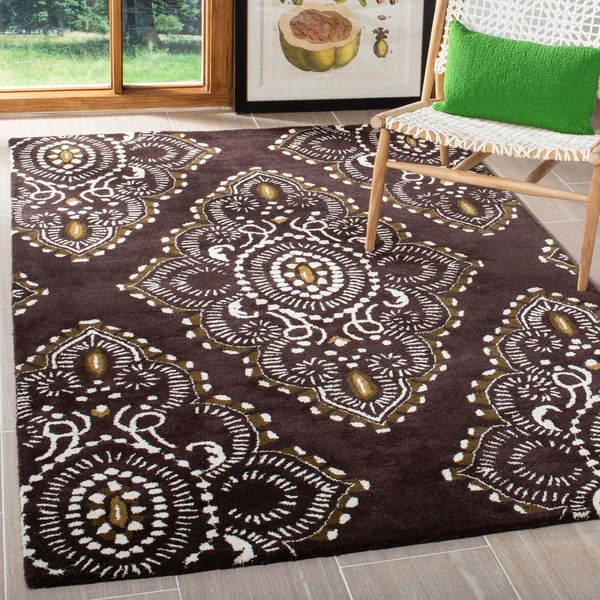 Safavieh Wyndham WYD372B Brown, Ivory Rug 2&3x22 x 9& Runner