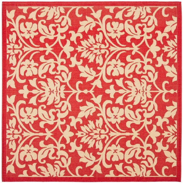 Safavieh Courtyard Area Rug CY3416 Red, Natural, 5& 3x22 x 5& 3x22 Round
