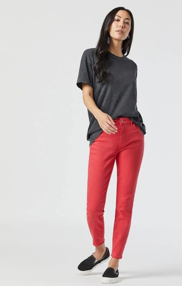 Mavi Women's Tess Super Skinny in Brick La Vintage, Women's Jeans