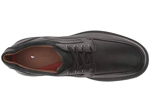 Clarks Men's Un Ramble Lace, Black Leather Size: 12 M