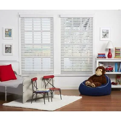 Room Darkening Horizontal Blind Dezario Blind Size: 49x22W x 64x22L, Finish: Dark Oak