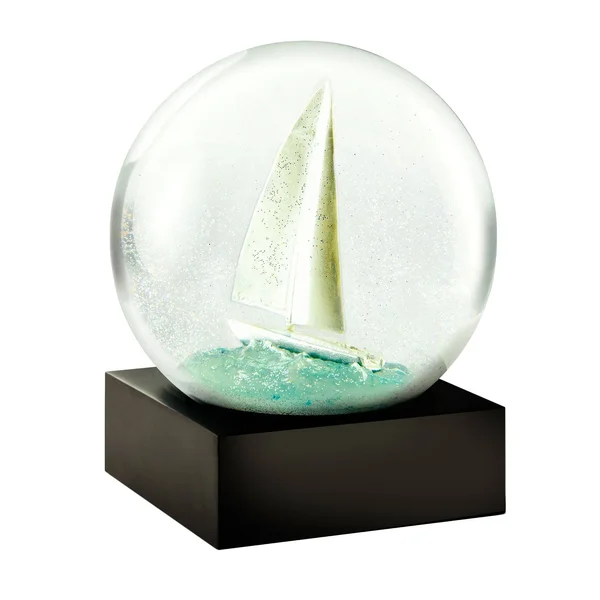 CoolSnowGlobes: Modern Snow Globe - Sailboat