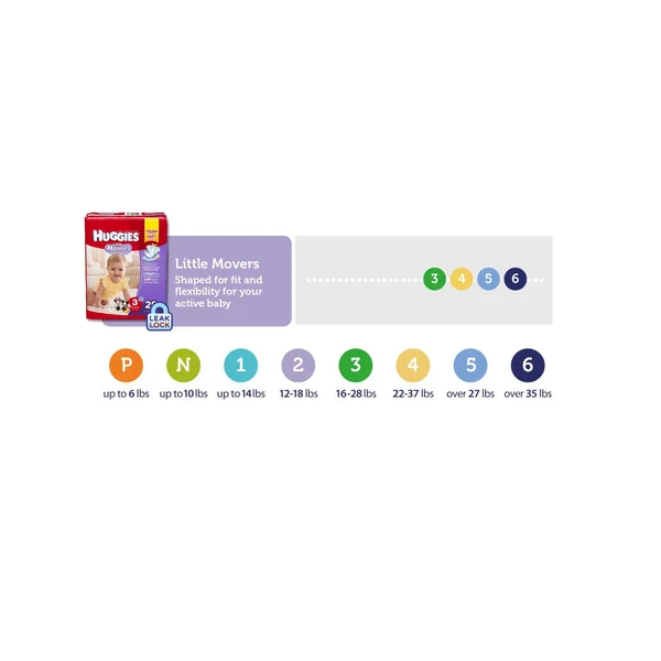 Huggies Little Movers Diapers Size 6 - 112 ct