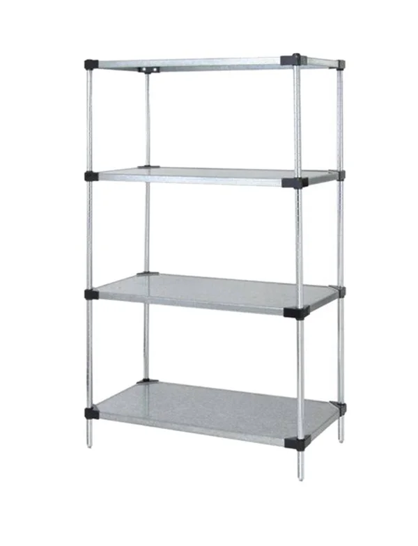Quantum Storage Systems - 14 inch x 60 inch x 86 inch Galvanized Steel 4-Shelf Unit - WR86-1460SG