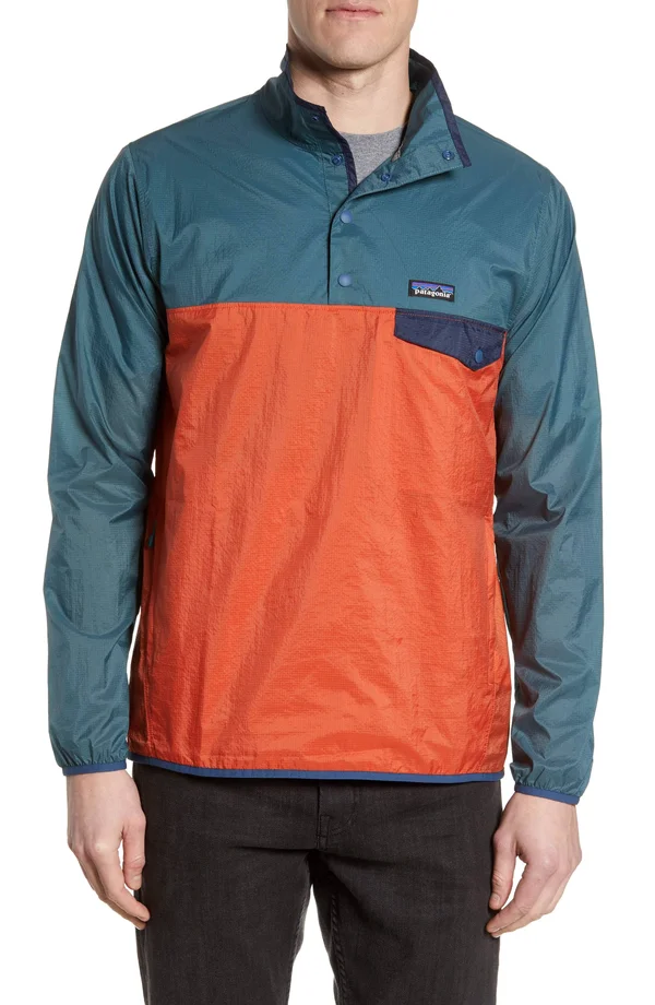 Patagonia Houdini Snap-T Pullover - Men's Sunset Orange, XL