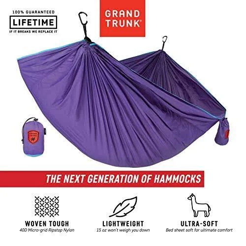 Grand Trunk TRUNKTECH Single Hammock, Aqua/Violet