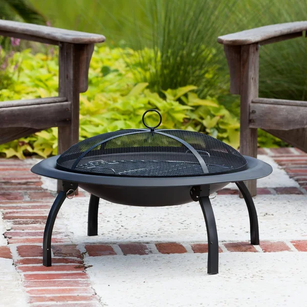 Fire Sense 29” Folding Fire Pit - Black