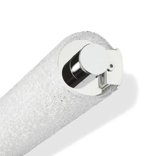 Ronan 20x22 LED, Dimmable, Vanity Light, 3000K Warm White, Chrome, Crystal-Like Textured Glass, Contemporary Transitional, Verti