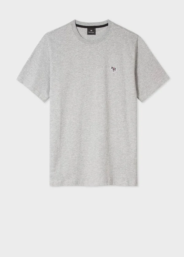 Paul Smith Grey Zebra Logo T-Shirt - M
