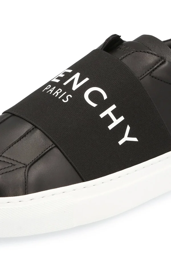 Givenchy - Men Urban Street Leather Slip-On Sneakers Black 40