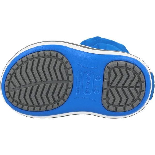 Crocs Bright Cobalt - Light Grey Kids& Crocband Winter Boot Shoes