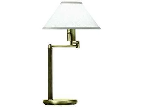 House of Troy D436-52 Swing Arm Desk Lamp Satin Nickel