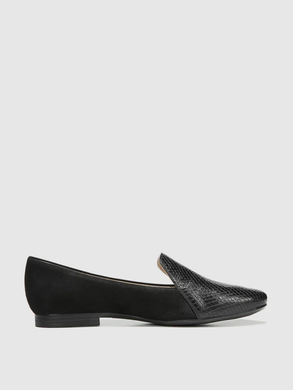 Womens Naturalizer Emiline Loafers Black Snake