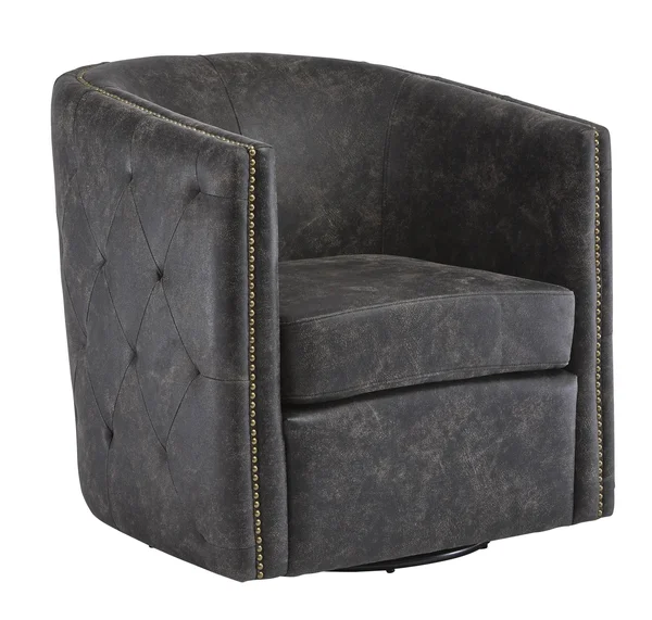 Ashley Brentlow Distressed Black Swivel Chair