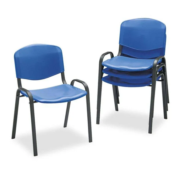 Safco Stack - Chair - polypropylene, powder-coated steel - blue