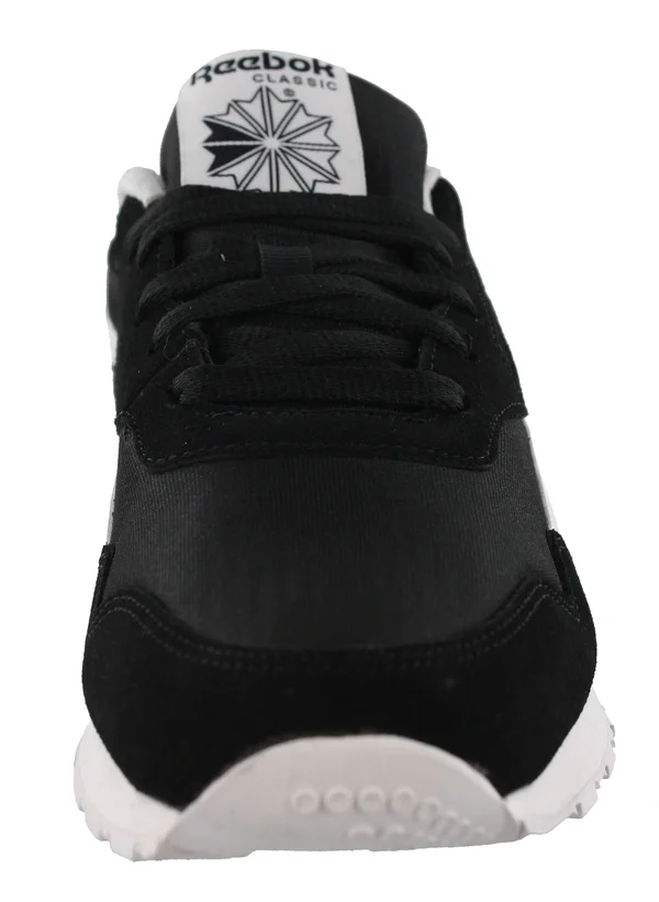 Reebok Men's Royal Nylon Fashion Sneaker Black/White 11