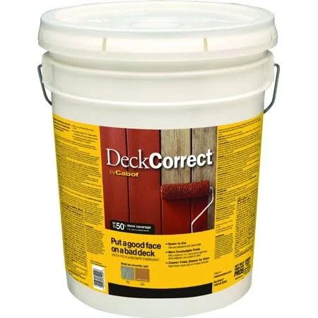 Cabot 25200 Deck Correct Coating Deck Correct Cab 5 Gallon - Size: 4 in