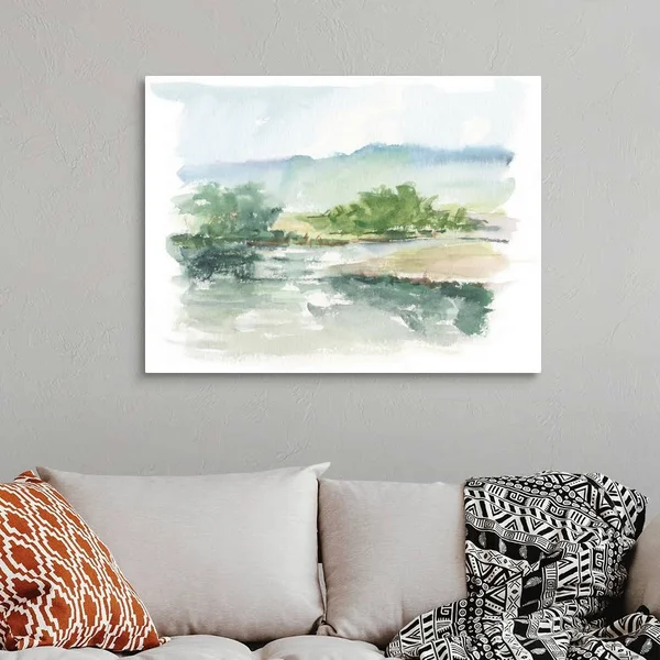 Spring Watercolor Sketch V, Canvas Wall Art, 40x30, Great Big Canvas