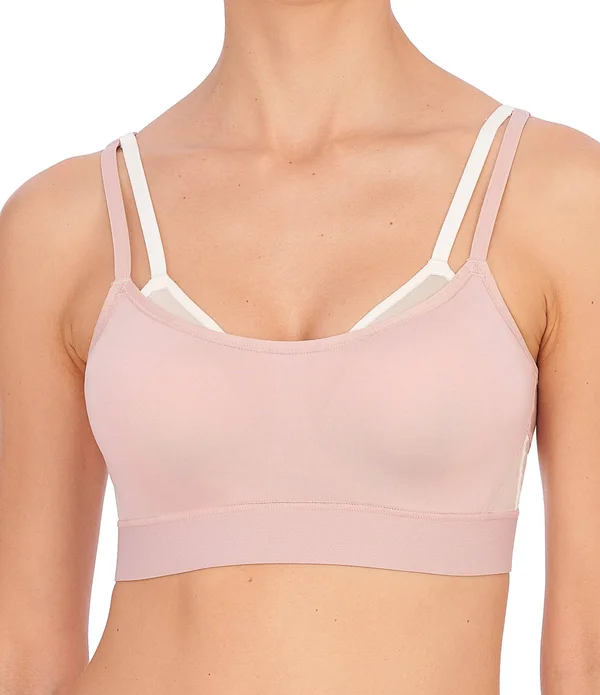 Natori Gravity Contour Underwire Sports Bra, Womens, 32H, Rose Beige Warm
