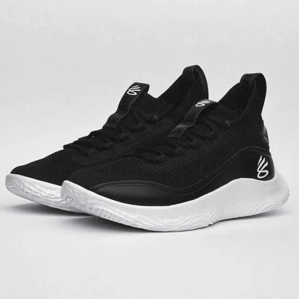 Under Armour Curry 8 Basketball Shoes in Black/Black Size 14.0 - Knit