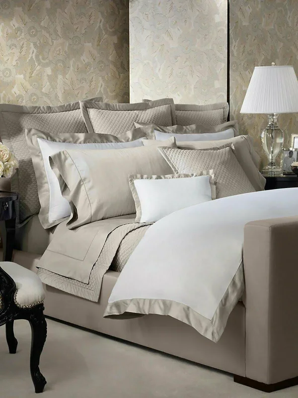 Ralph Lauren RL 624 Sateen Fitted Sheet - Queen - Vintage Silver
