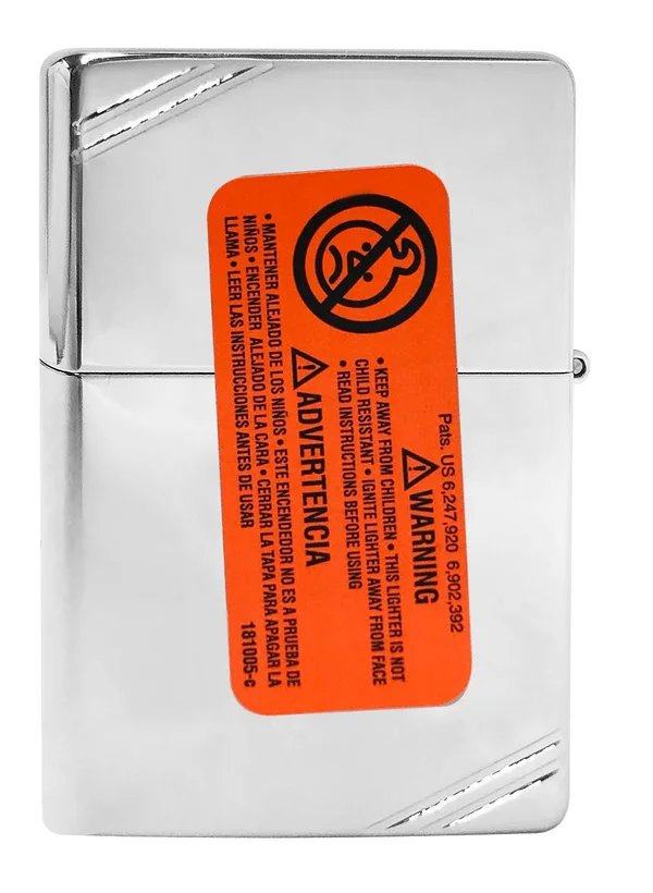 Zippo A Weeks Trial Vintage High Polish Chrome Lighter
