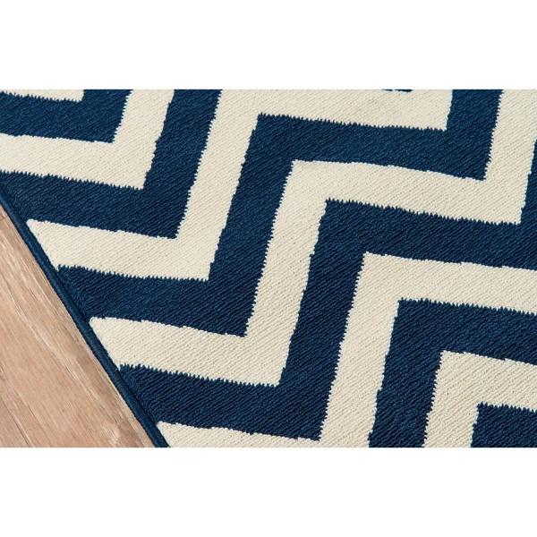 Momeni Baja Area Rug, Navy, 7&10x22 x 10&10x22