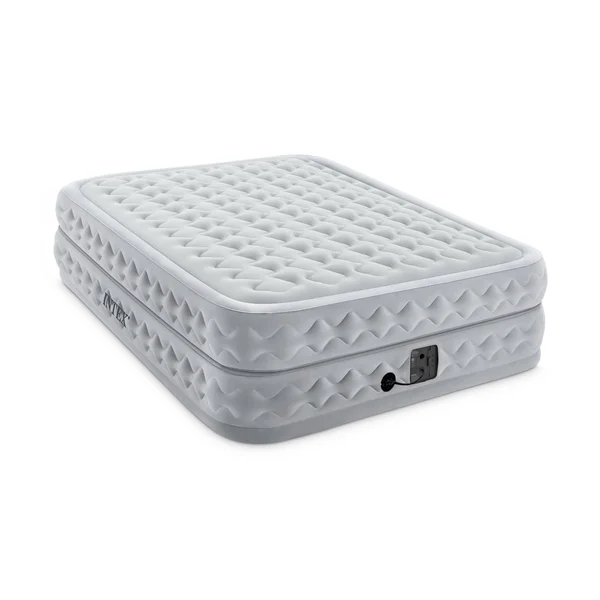Intex Queen 20x22 Durabeam Supreme Air Flow Airbed Mattress with Built-in Pump