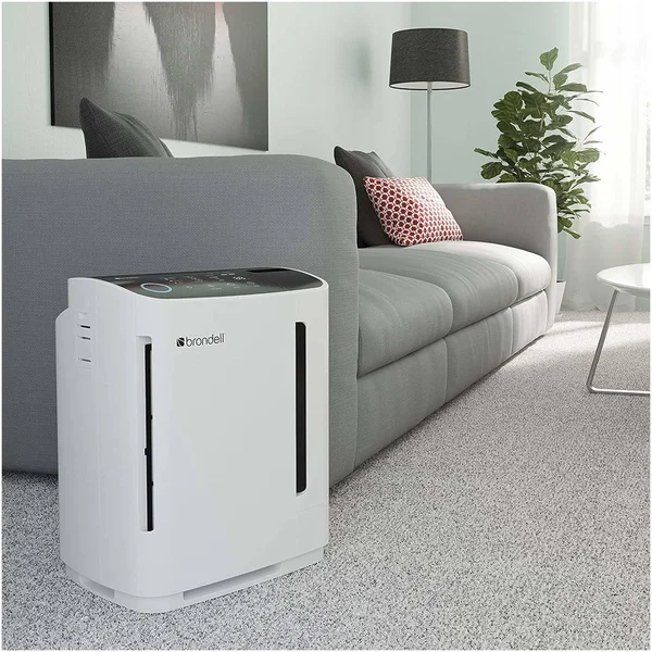 Brondell O2+ Revive TrueHEPA Air Purifier Humidifier, White