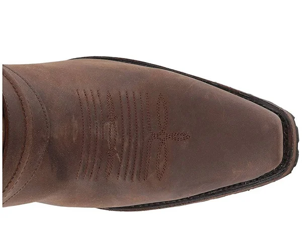 Roper Skull Embroidered Men's Brown Boots