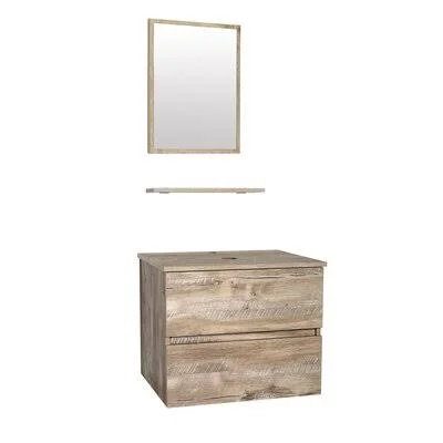 Ealyn 24'' W x 19.7'' H x 20'' D Free-Standing Bathroom Cabinet Latitude Run Finish: Natural