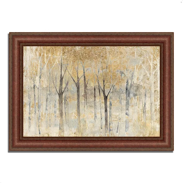 41x22 x 60x22 Seasons End Gold by Avery Tillmon Framed Painting Print
