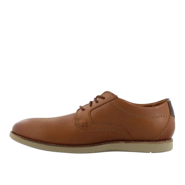 Clarks Men's Raharto Plain Toe Oxford Shoes, Dark Tan, 9 M