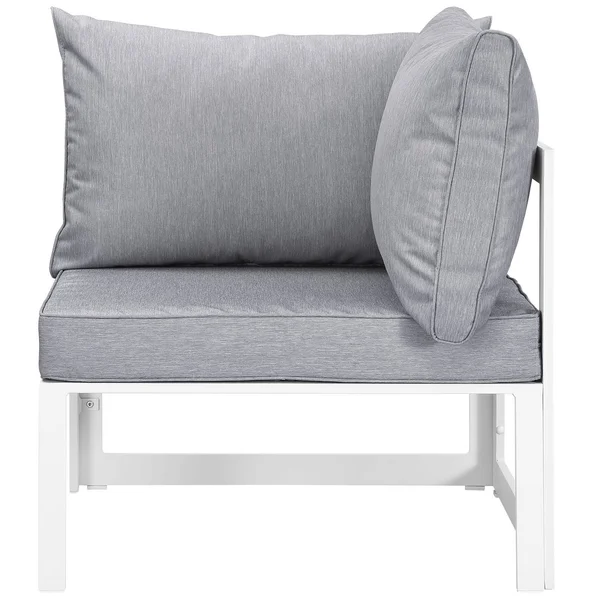 Modway Chance Corner Outdoor Patio Armchair - White