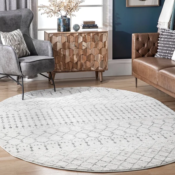 nuLOOM Moroccan Blythe Area Rug - 6& Round, Light Multi