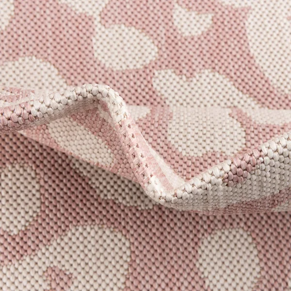 Outdoor Safari Pink Ivory 9x12 Large Area Rug Indoor Outdoor Rug
