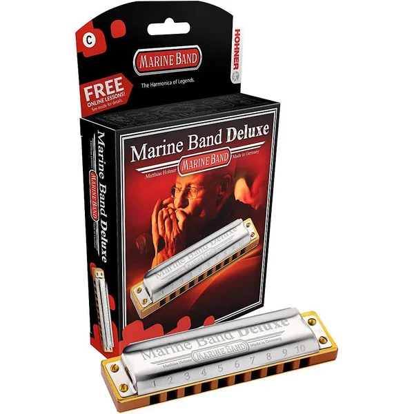 Hohner Marine Band Deluxe - Key C, Beige