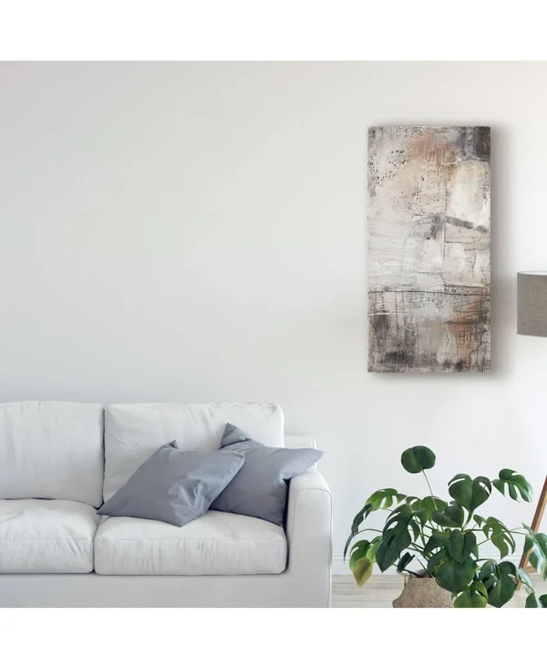 Trademark Fine Art &Black - White and Bronze I& Canvas Art by Jennifer Goldberger, Size: 16 x 32