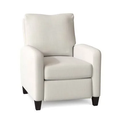 Merton 31x22 Wide Manual Standard Recliner Wayfair Custom Upholstery Body Fabric: Conversation Pearl - Leg Color: Gray