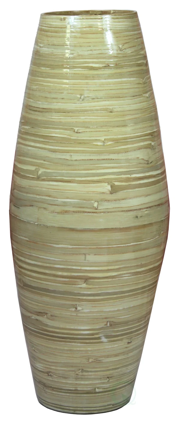 27.5x22 Tall Bamboo Floor Vases, Set of 3 Colors