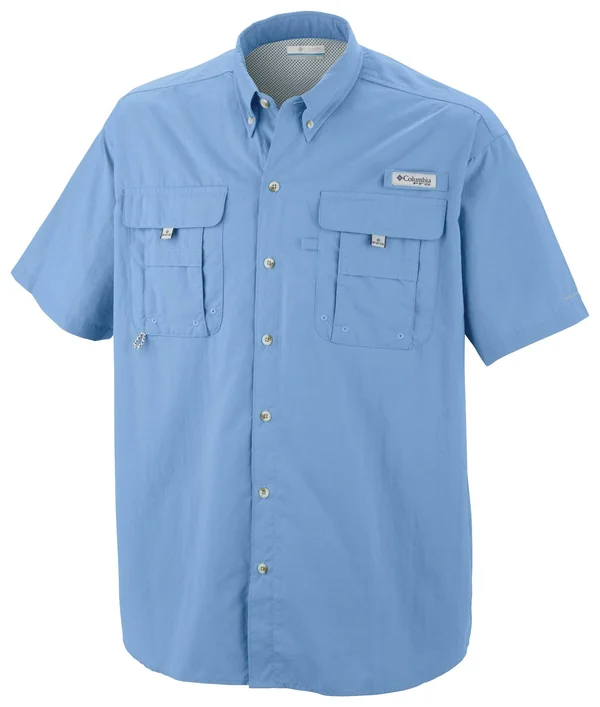 Columbia Men's PFG Bahama II Short Sleeve Shirt Sail Xs