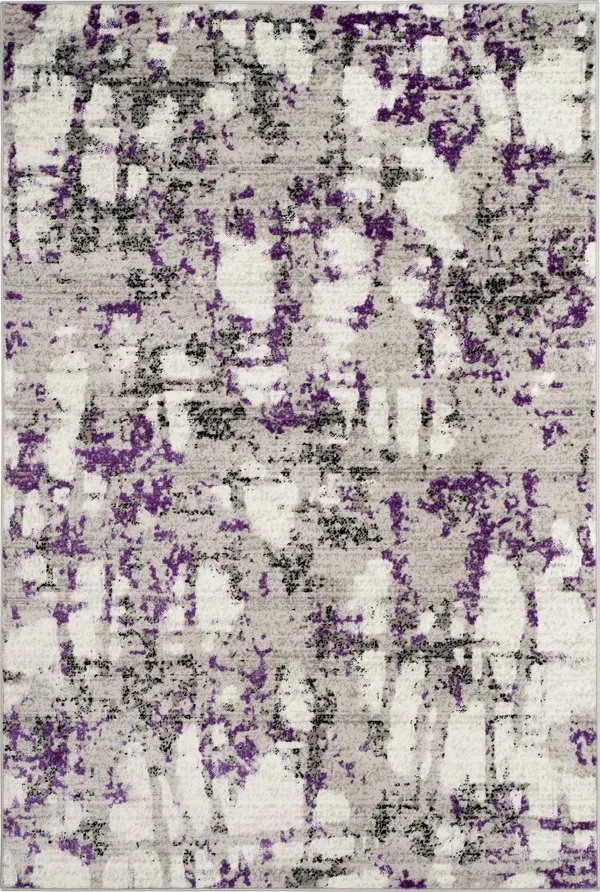 Safavieh Skyler SKY193R 6&7x22 x 6&7x22 Round Grey - Purple Area Rug